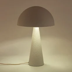 Lampe à poser électrifiée en acier H30cm - blanc