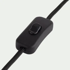 Lampe à poser électrifiée en acier H31,5cm - rose