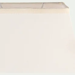 Lampe à poser électrifiée en coton H47cm - blanc