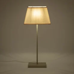 Lampe à poser électrifiée en coton H47cm - beige alpilles