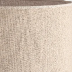 Lampe à poser électrifiée en céramique et coton H62cm - vert