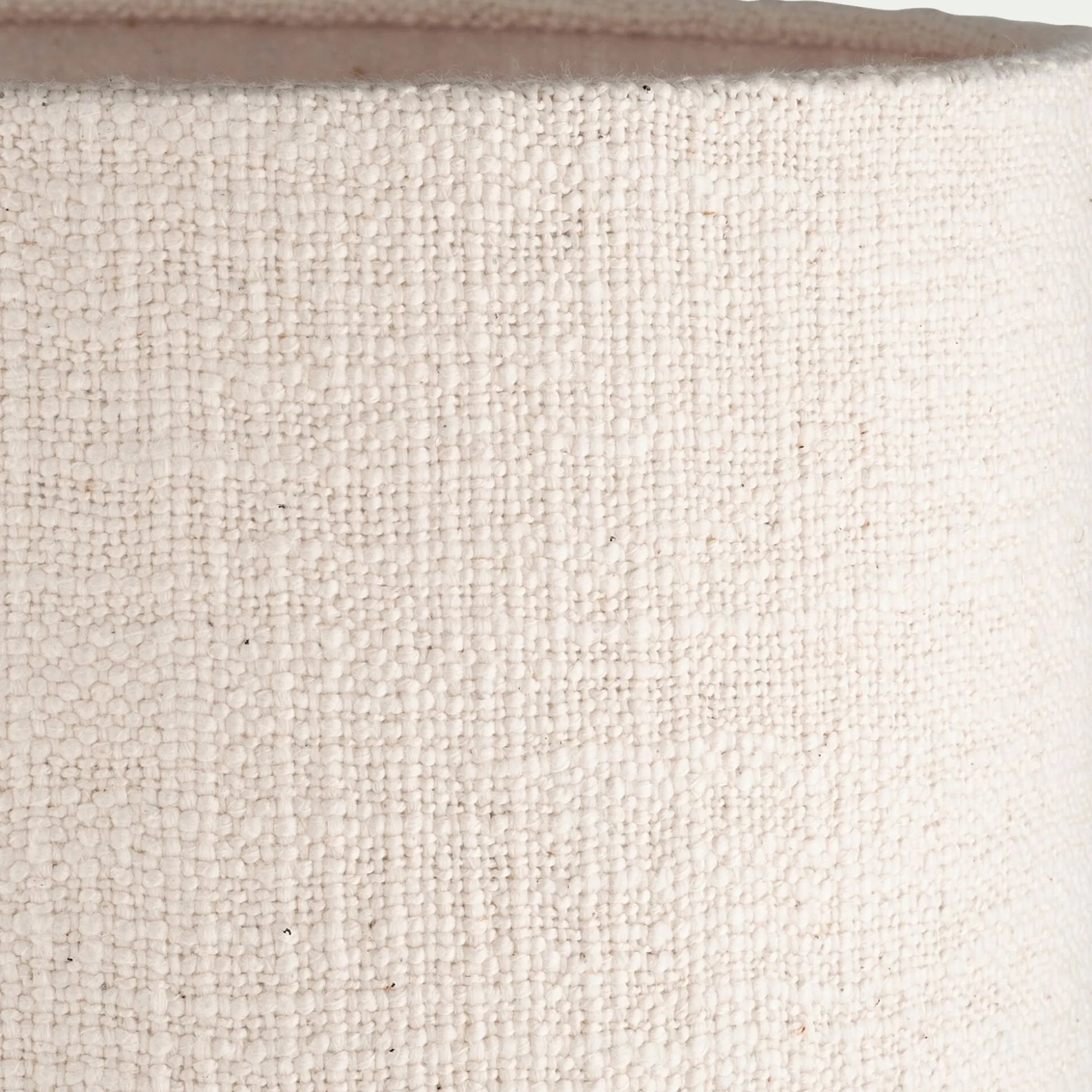 Lampe à poser électrifiée en céramique et coton H73cm - blanc