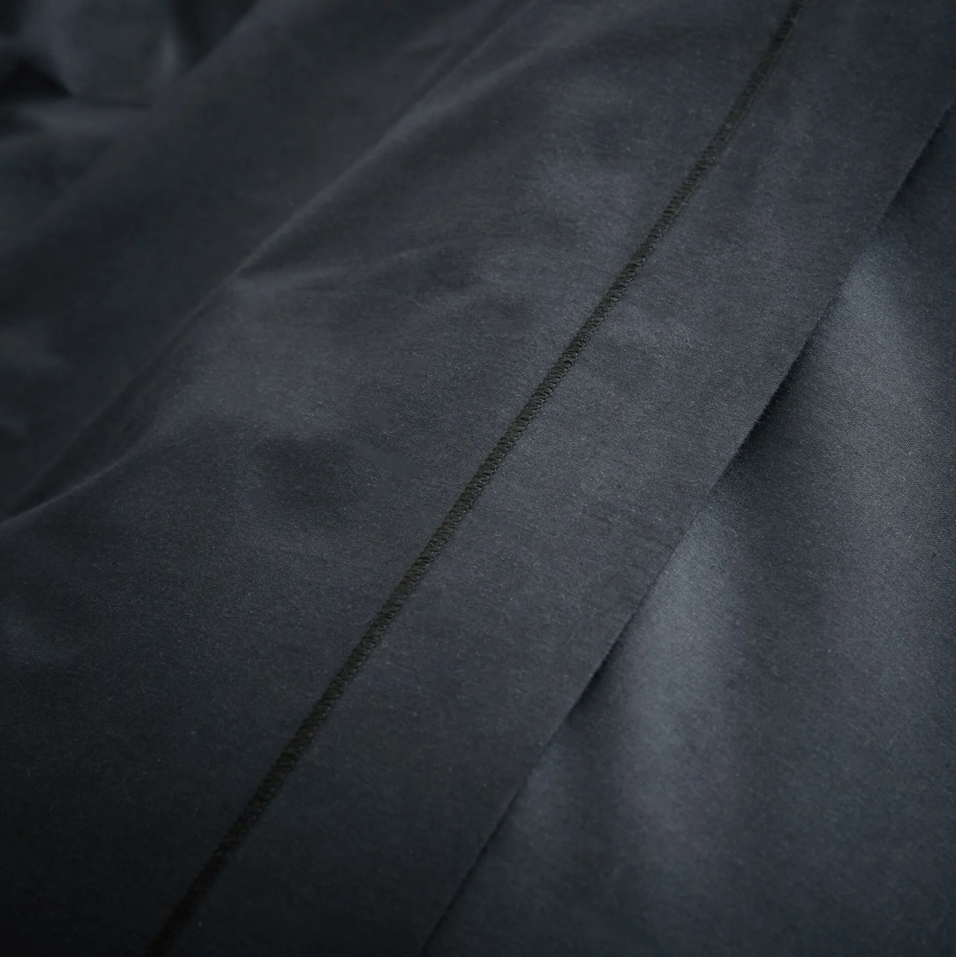 Linge de lit uni en coton - gris calabrun