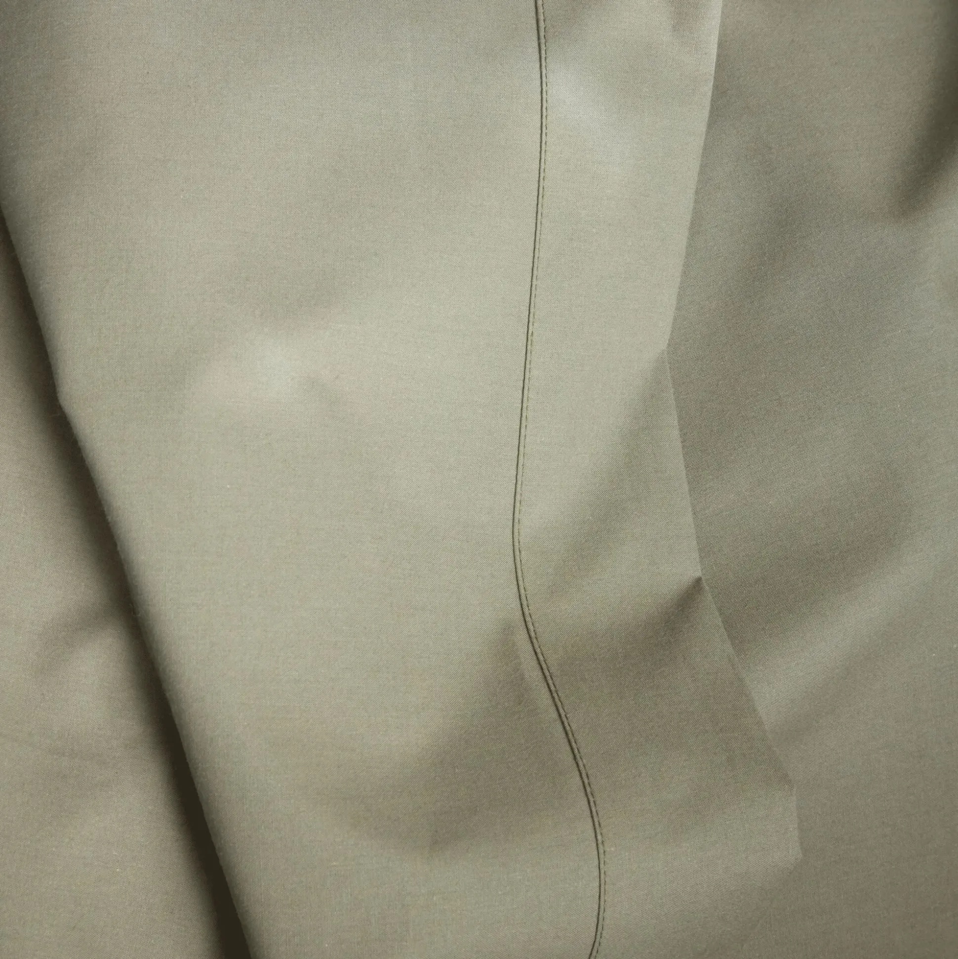 Linge de lit uni en percale de coton - vert cèdre