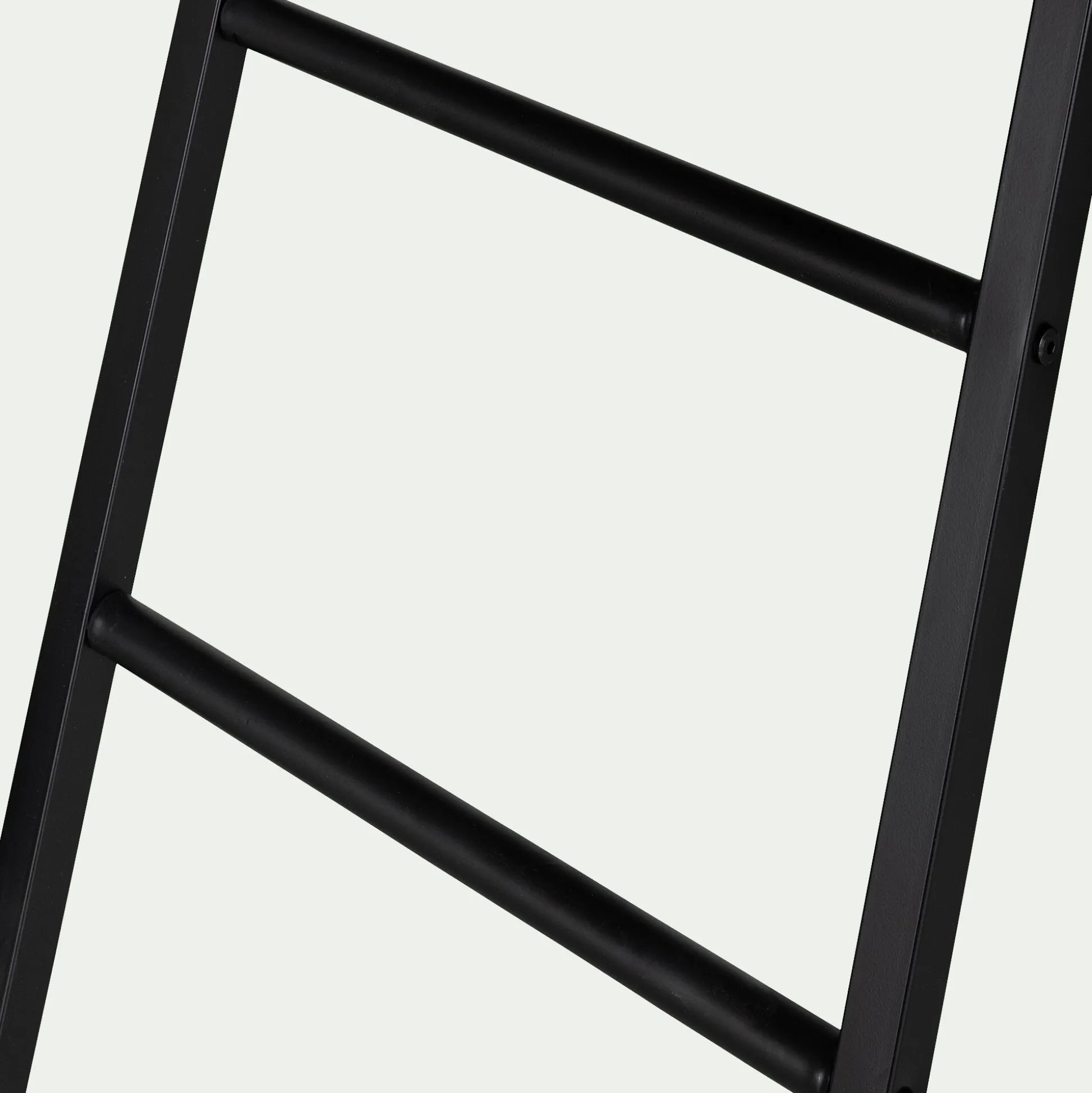 Lit mezzanine 2 places en acier avec bureau en verre - noir 140x200cm