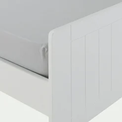 Lit 1 place enfant en bois 90x200cm - blanc
