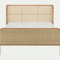 Lit 2 places en rotin 140x200cm - naturel