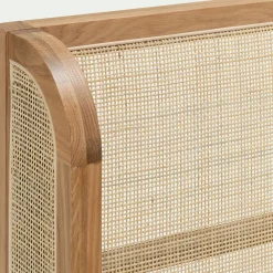 Lit 2 places en rotin 140x200cm - naturel