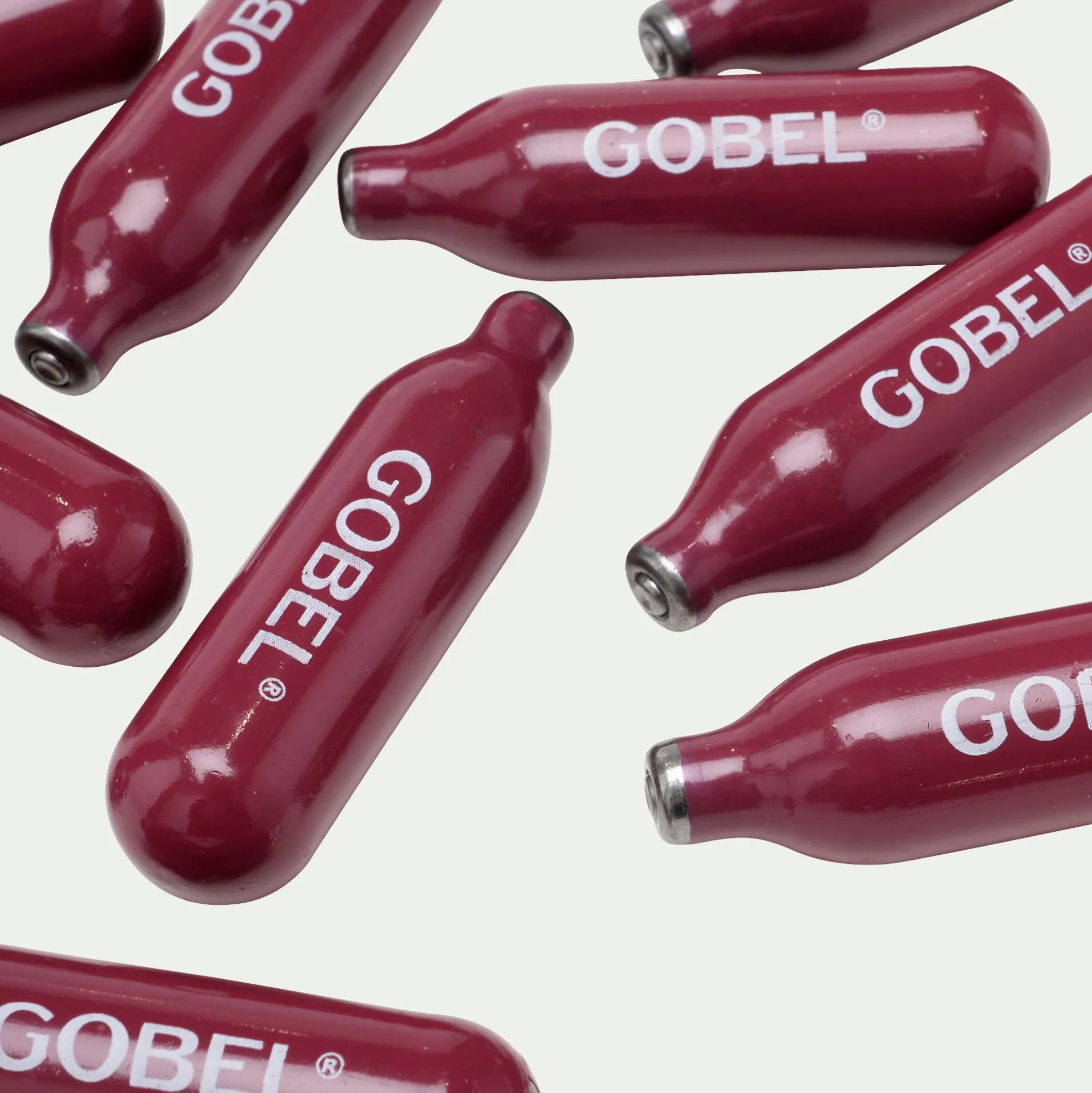 Lot de 10 cartouches de gaz pour siphon - rouge