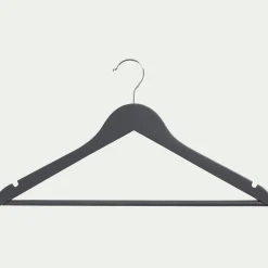Lot de 5 cintres en bois - gris