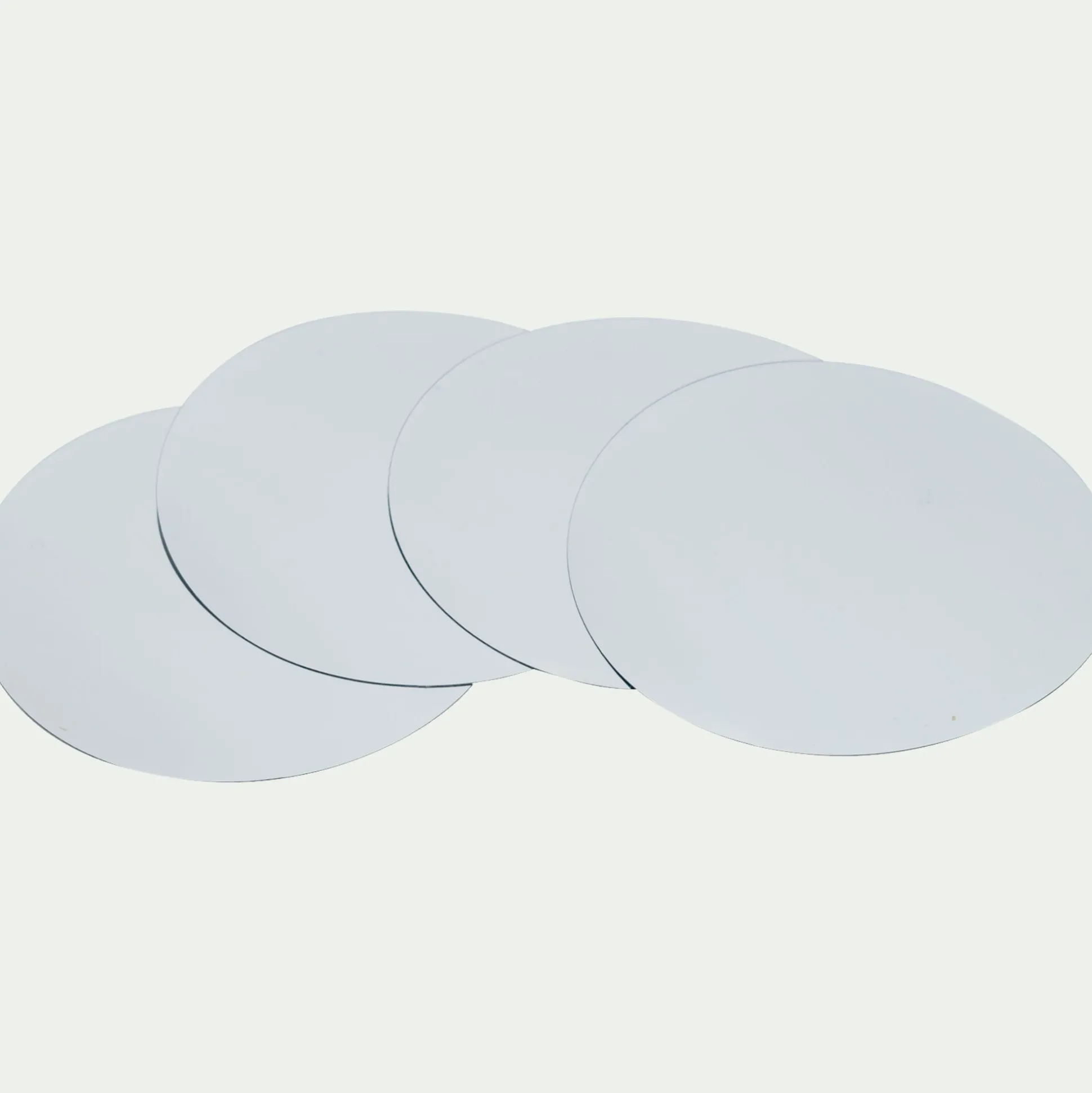 Lot de 4 feuilles anti-gouttes D75mm - blanc