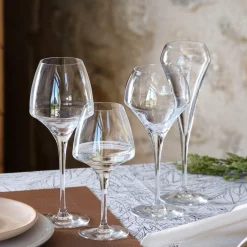 Lot de 6 flûtes à champagne en cristallin 20cl - transparent