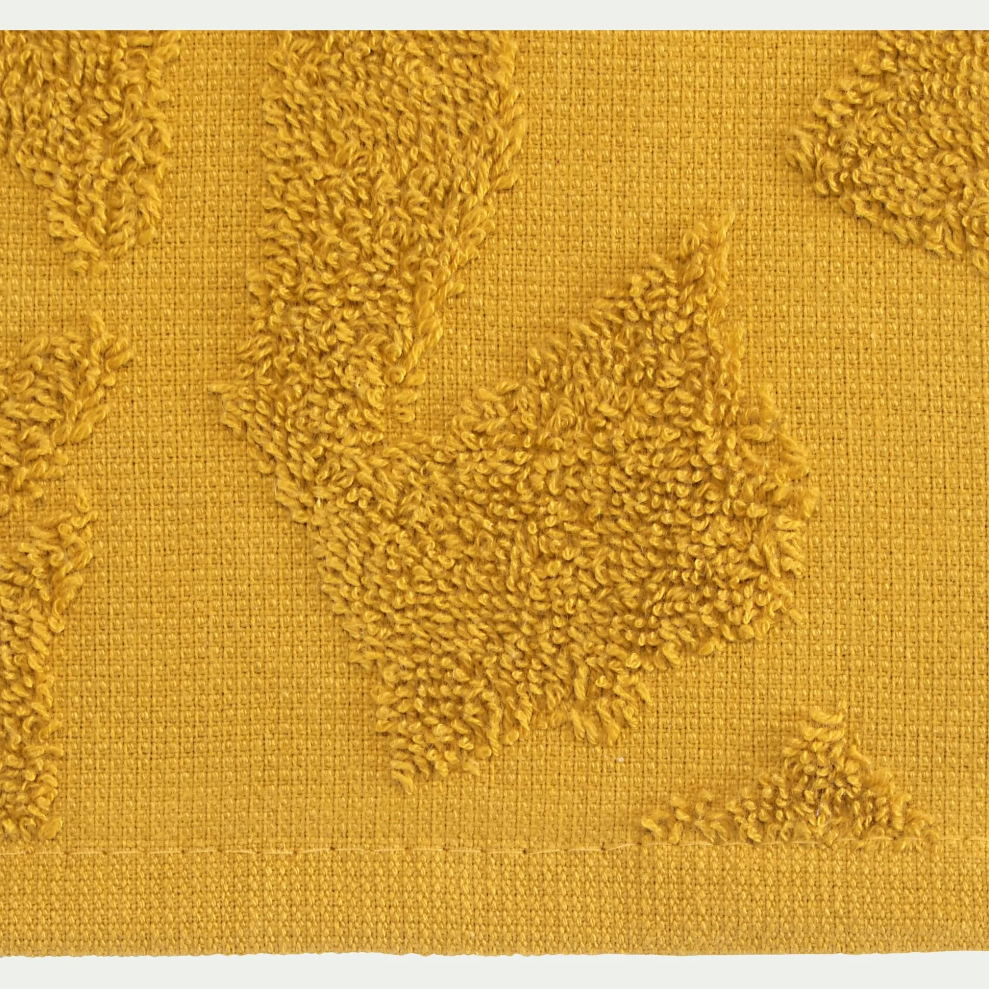 Lot de 2 gants de toilette en coton - jaune argan