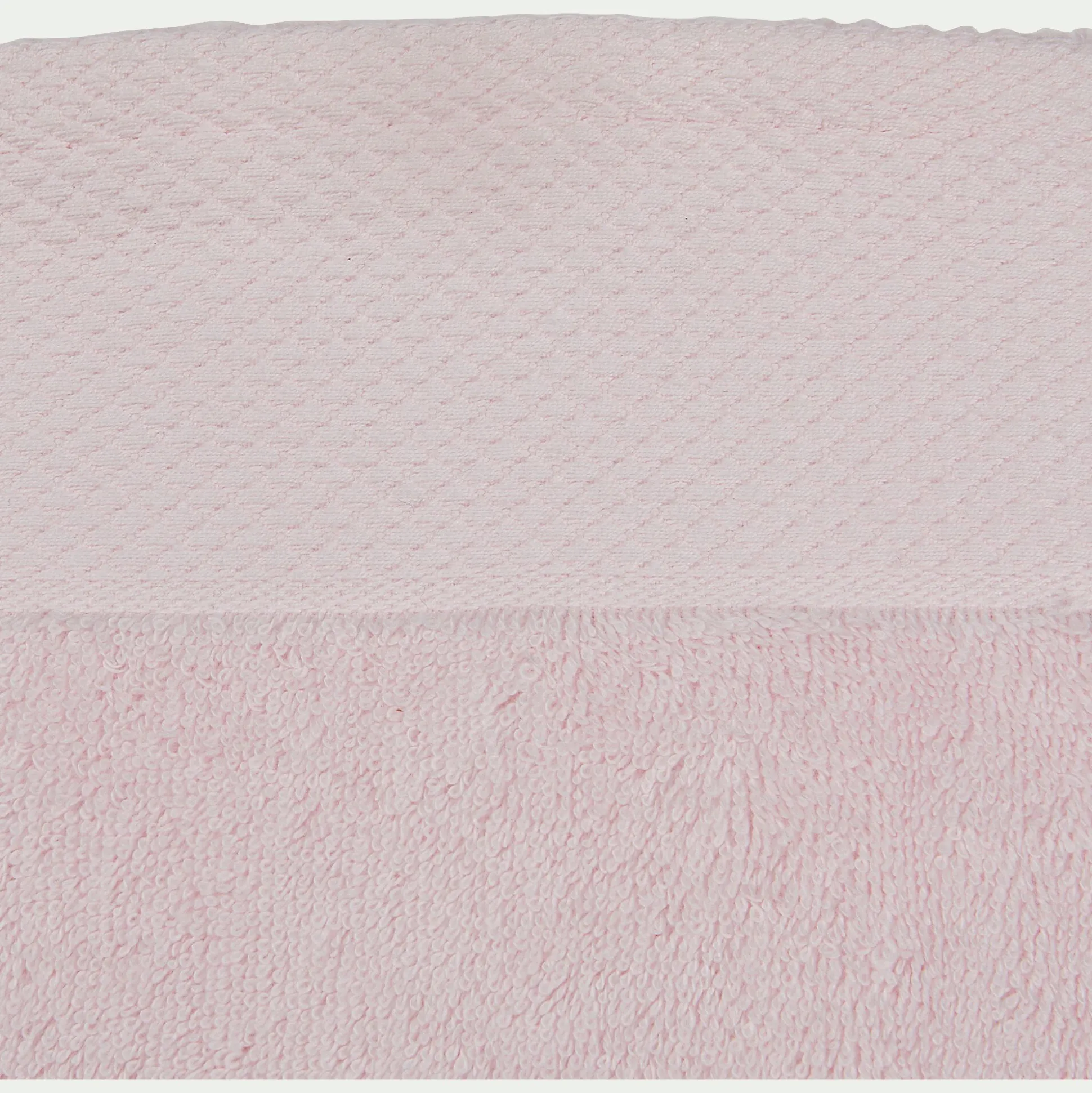 Lot de 2 gants de toilette en coton peigné - rose simos