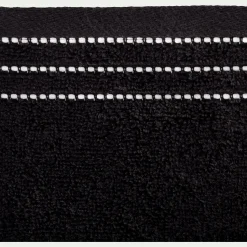 Lot de 2 gants de toilette en coton - noir