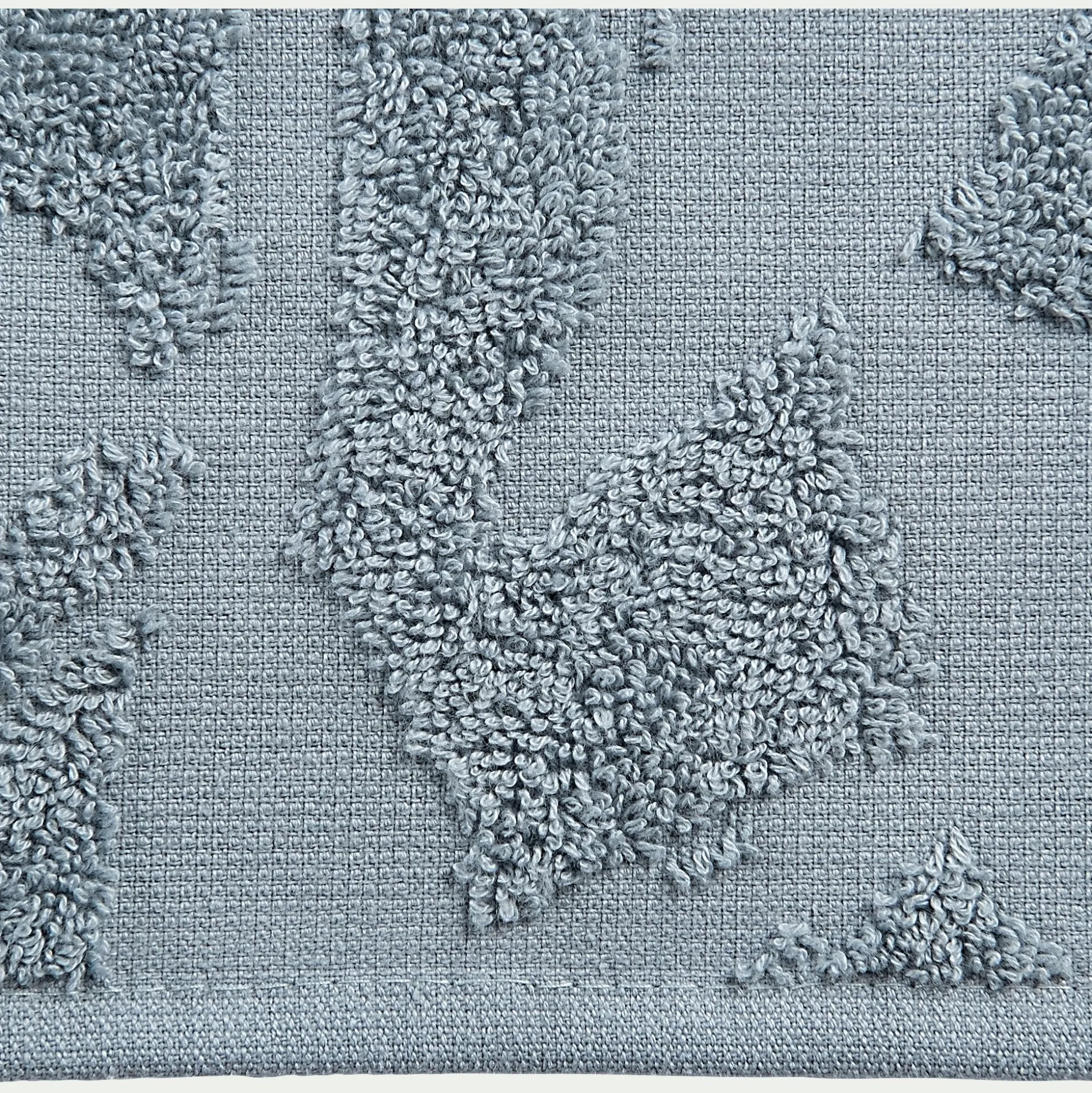 Lot de 2 gants de toilette en coton - bleu calaluna
