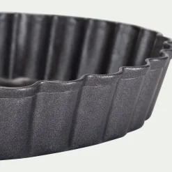 Lot de 6 moules à tartelettes en acier - gris anthracite