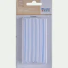 Lot de 12 recharges pour pistolet à colle - blanc translucide