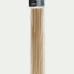 Lot de 12 renforts à pièce montée en bois L30 cm - naturel
