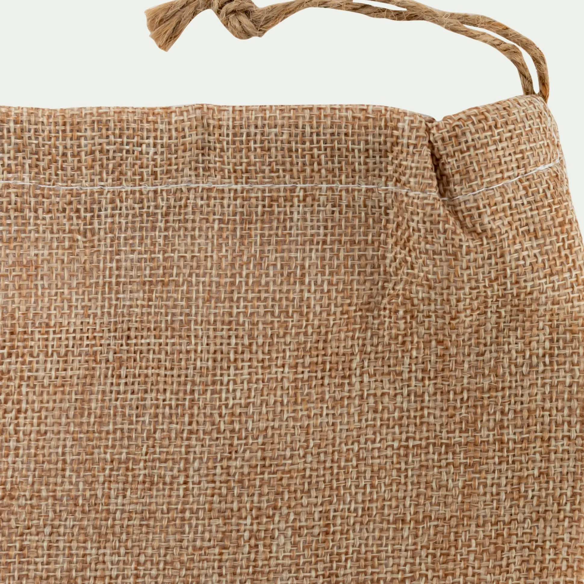 Lot de 2 sachets déco en polyester - naturel