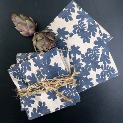 Lot de 20 serviettes en papier motif figuier 33x33cm - beige alpilles