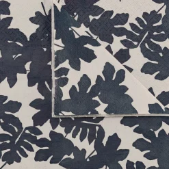 Lot de 20 serviettes en papier motif figuier 33x33cm - beige alpilles