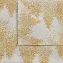 Lot de 20 serviettes en papier motif sapin 33x33cm - doré