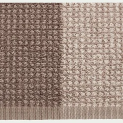 Lot de 2 serviettes invité bouclette jacquard en coton - beige alpilles 30x50cm