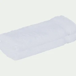 Lot de 2 serviettes invité en coton peigné - blanc optique 30x50cm