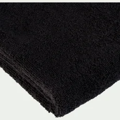 Lot de 2 serviettes invité en coton - noir 30x50cm