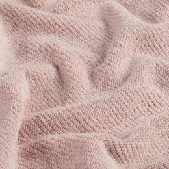 Lot de 2 serviettes invités en bouclettes de coton bio - rose rosa 30x50cm