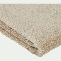 Lot de 2 serviettes invités en coton peigné - beige alpilles 30x50cm