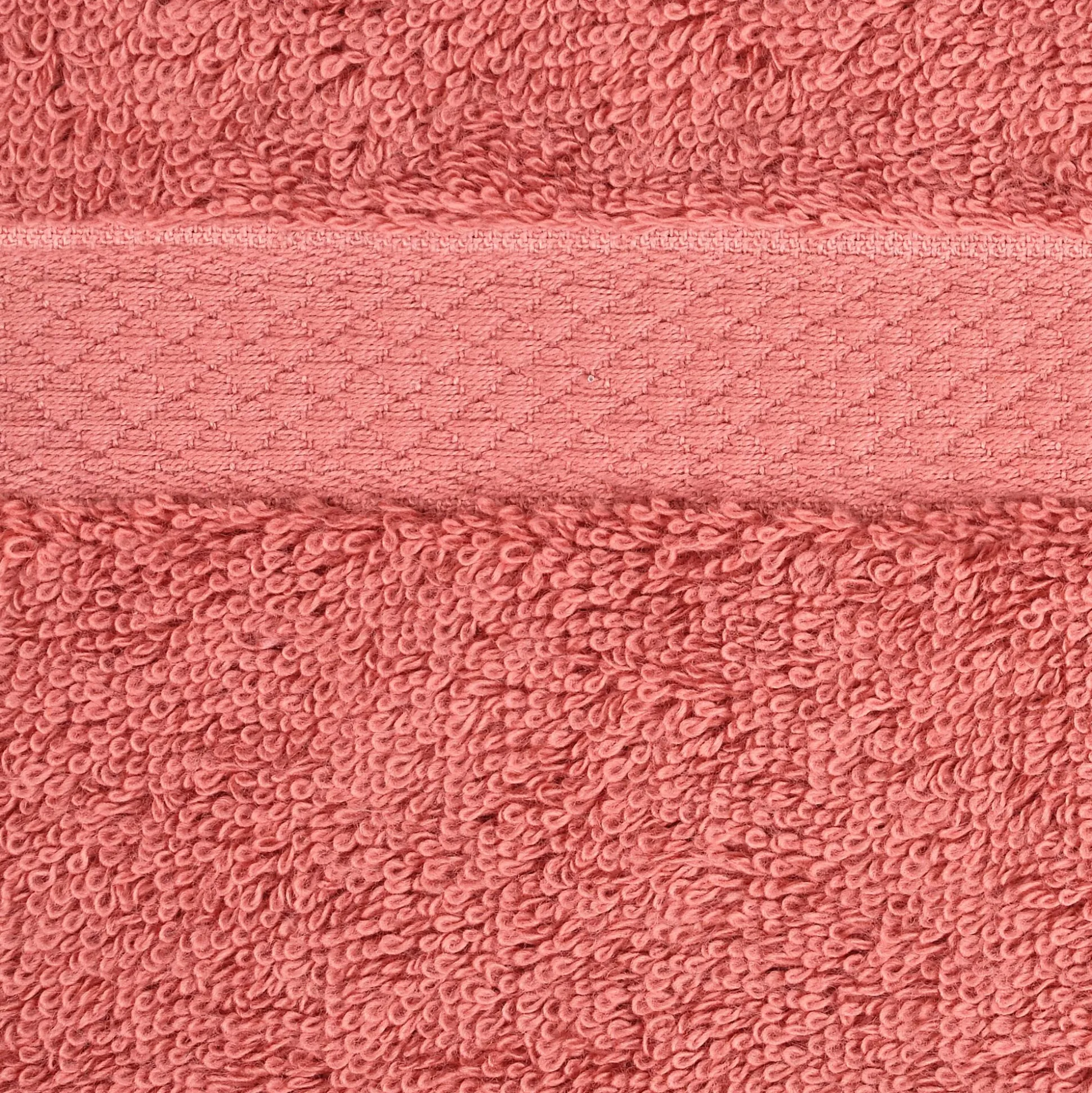 Lot de 2 serviettes invités en coton peigné - rouge ricin 30x50cm