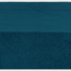 Lot de 2 serviettes invités en coton peigné - bleu figuerolles 30x50cm