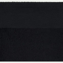 Lot de 2 serviettes invités en coton peigné - Gris calabrun 30x50cm