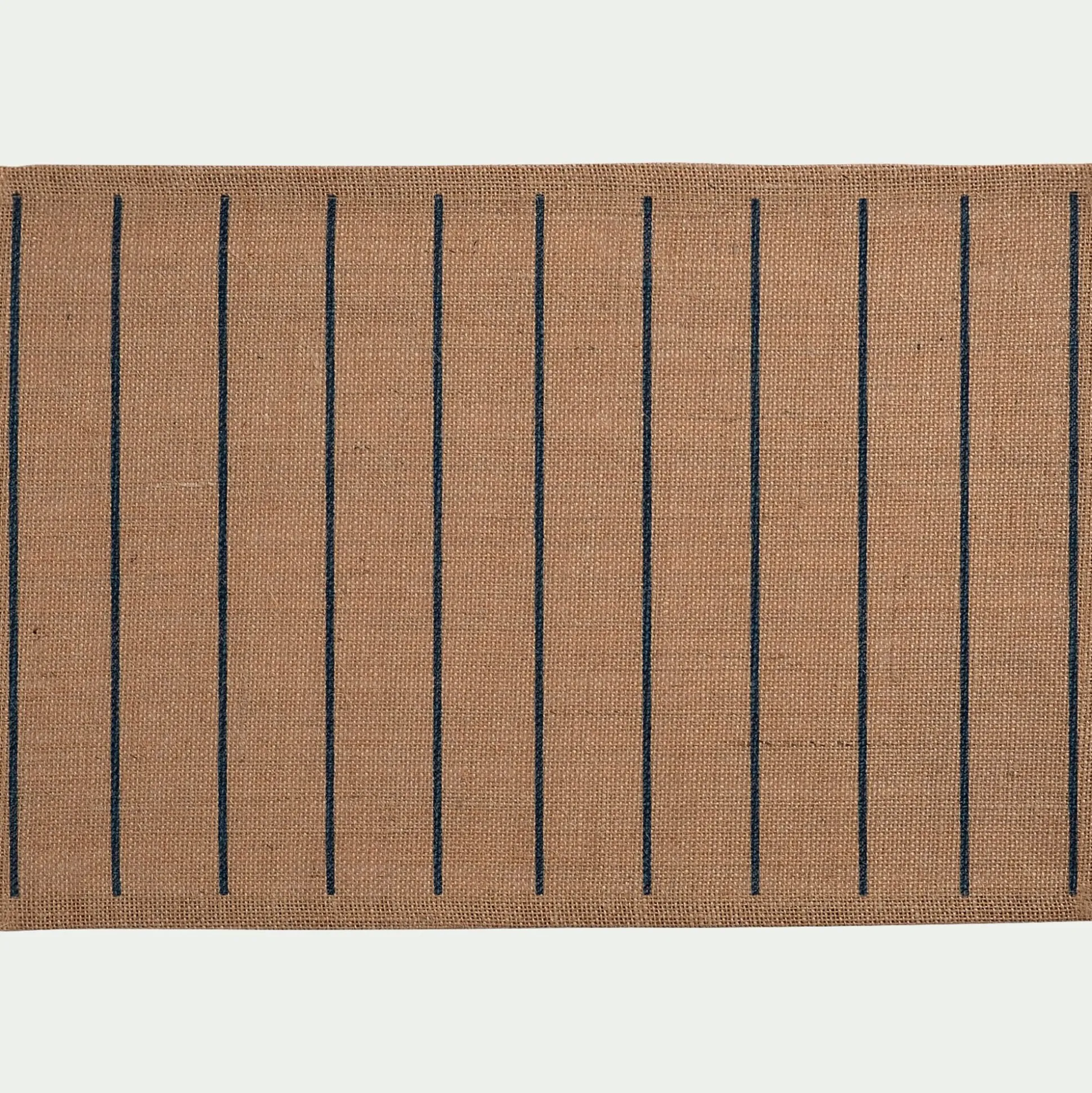 Lot de 4 sets de table à rayures en jute 30x45cm - bleu