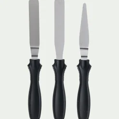 Lot de 3 spatules de précision en inox - argenté