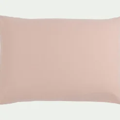 Lot de 2 taies d'oreiller en coton - rose rosa 50x70cm