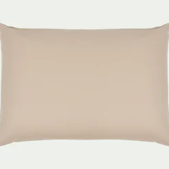 Lot de 2 taies d'oreiller en coton - beige alpilles 50x70cm