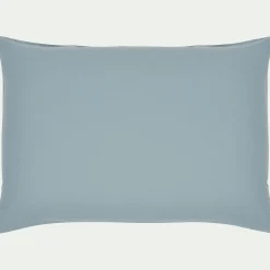 Lot de 2 taies d'oreiller en coton - bleu calaluna 50x70cm