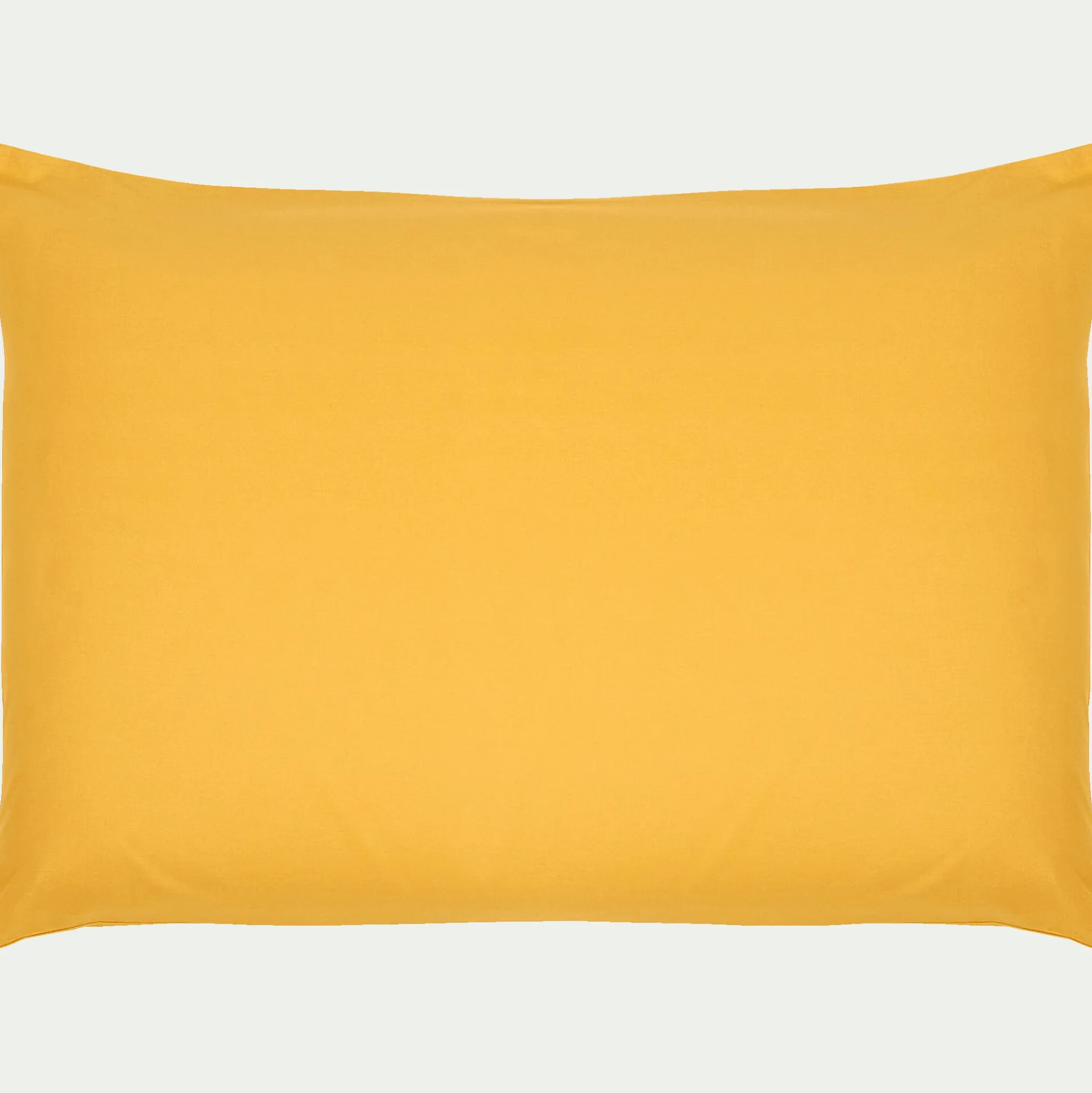 Lot de 2 taies d'oreiller en coton - jaune genet 50x70cm