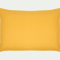 Lot de 2 taies d'oreiller en coton - jaune genet 50x70cm