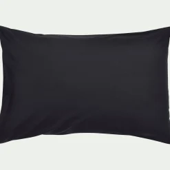 Lot de 2 taies d'oreiller en coton - gris calabrun 50x70cm