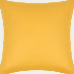 Lot de 2 taies d'oreiller en coton - jaune genet 65x65cm
