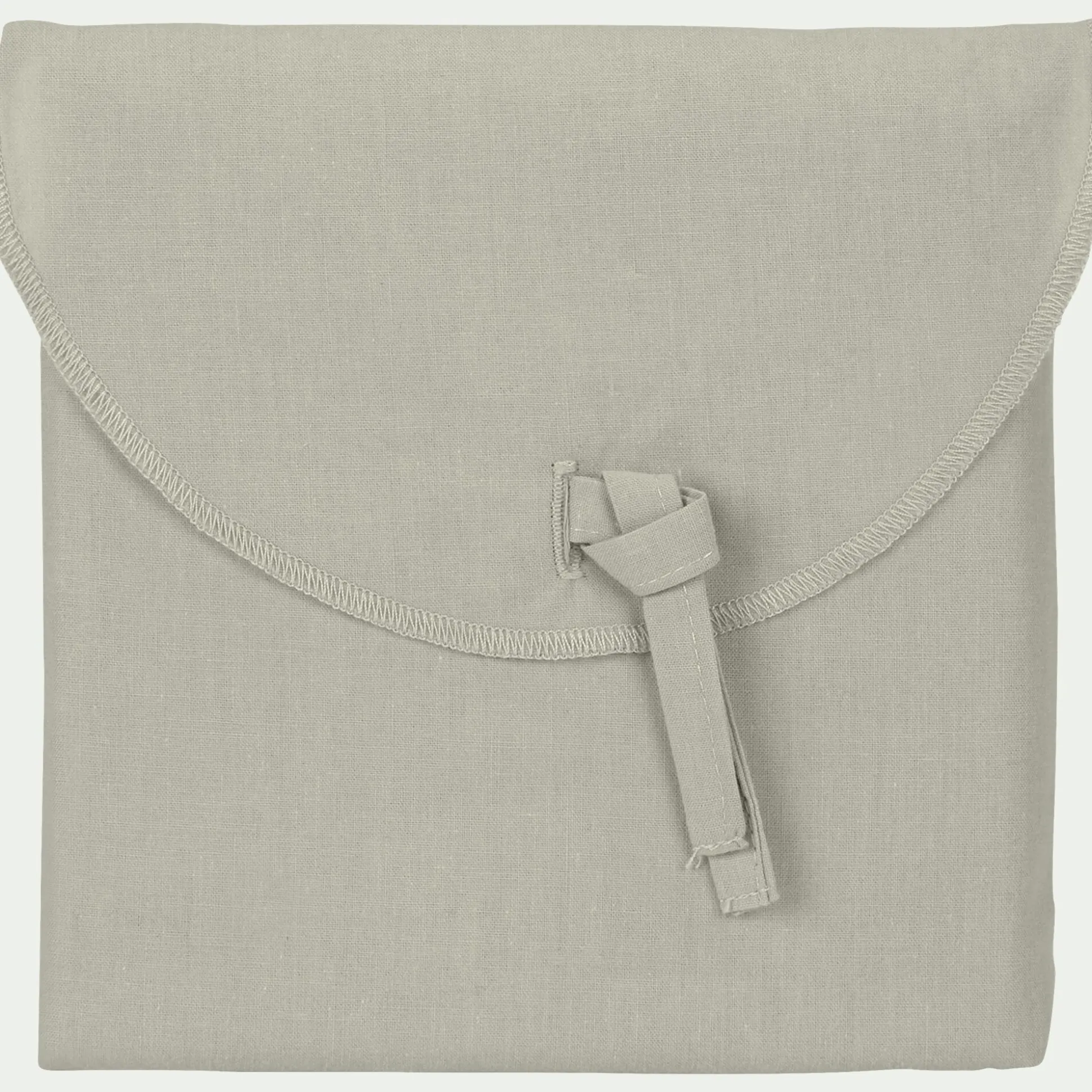 Lot de 2 taies d'oreiller en coton - vert olivier 50x70cm
