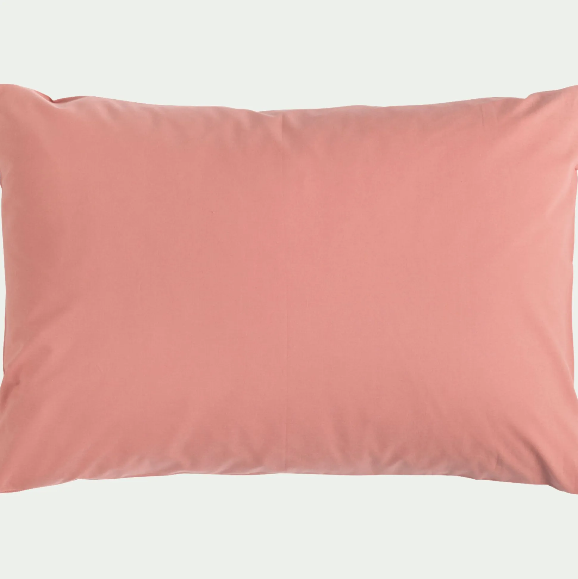 Lot de 2 taies d'oreiller en coton - rouge ricin 50x70cm
