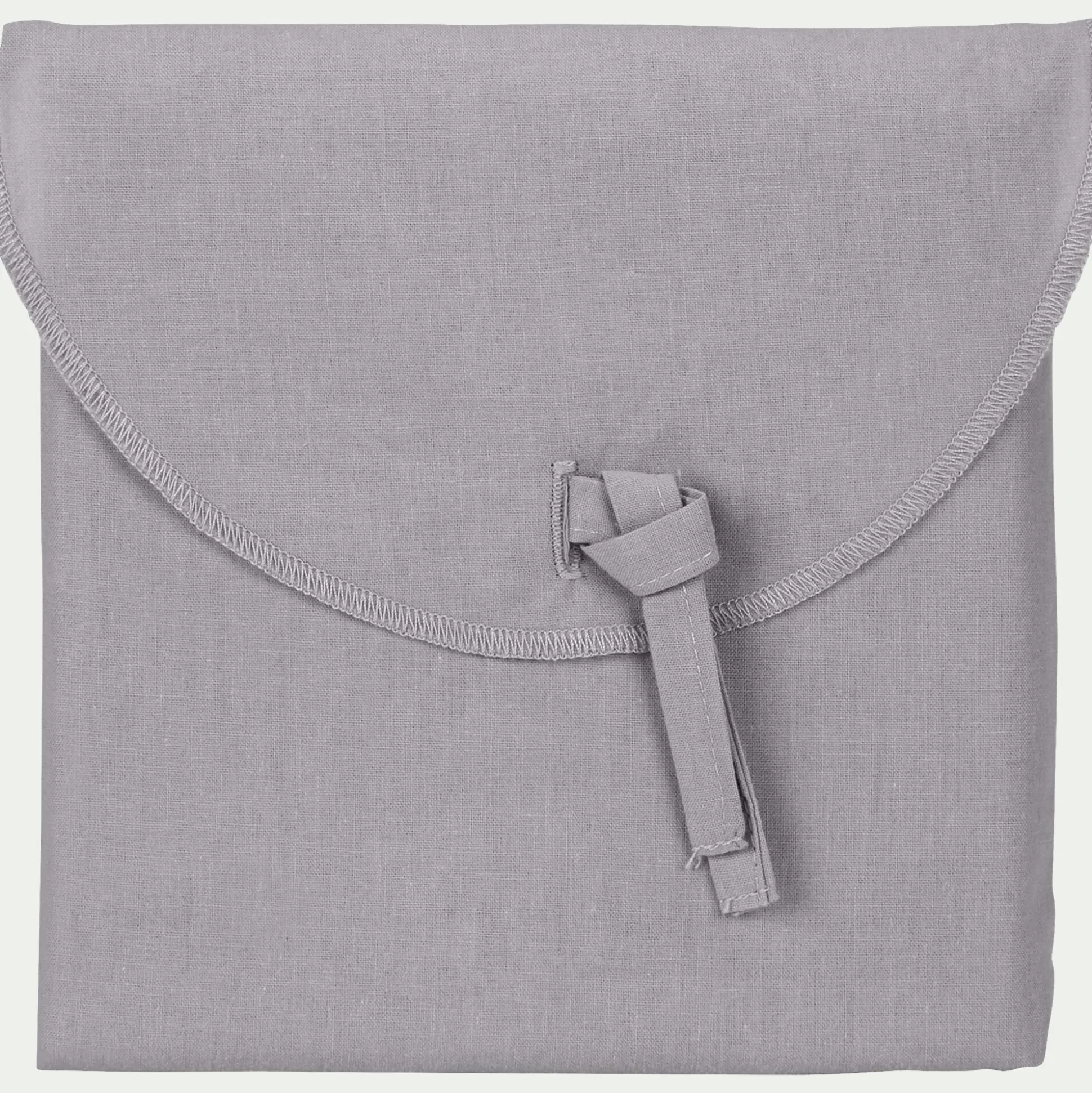 Lot de 2 taies d'oreiller en coton - gris restanque 65x65cm