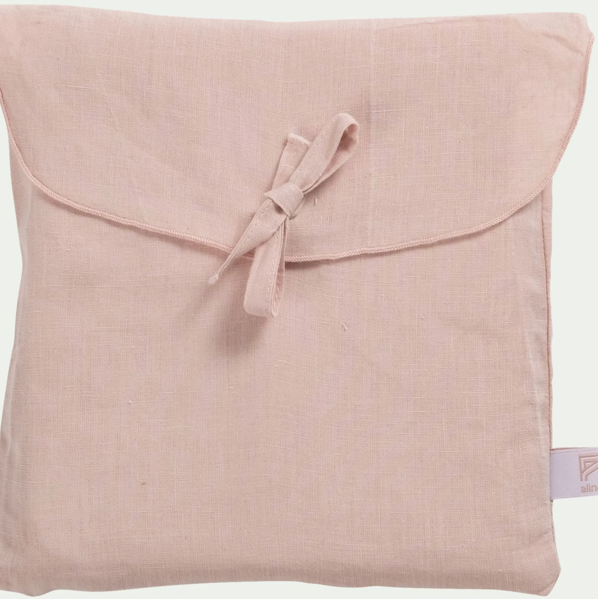 Lot de 2 taies d'oreiller en lin lavé - rose rosa 50x70cm