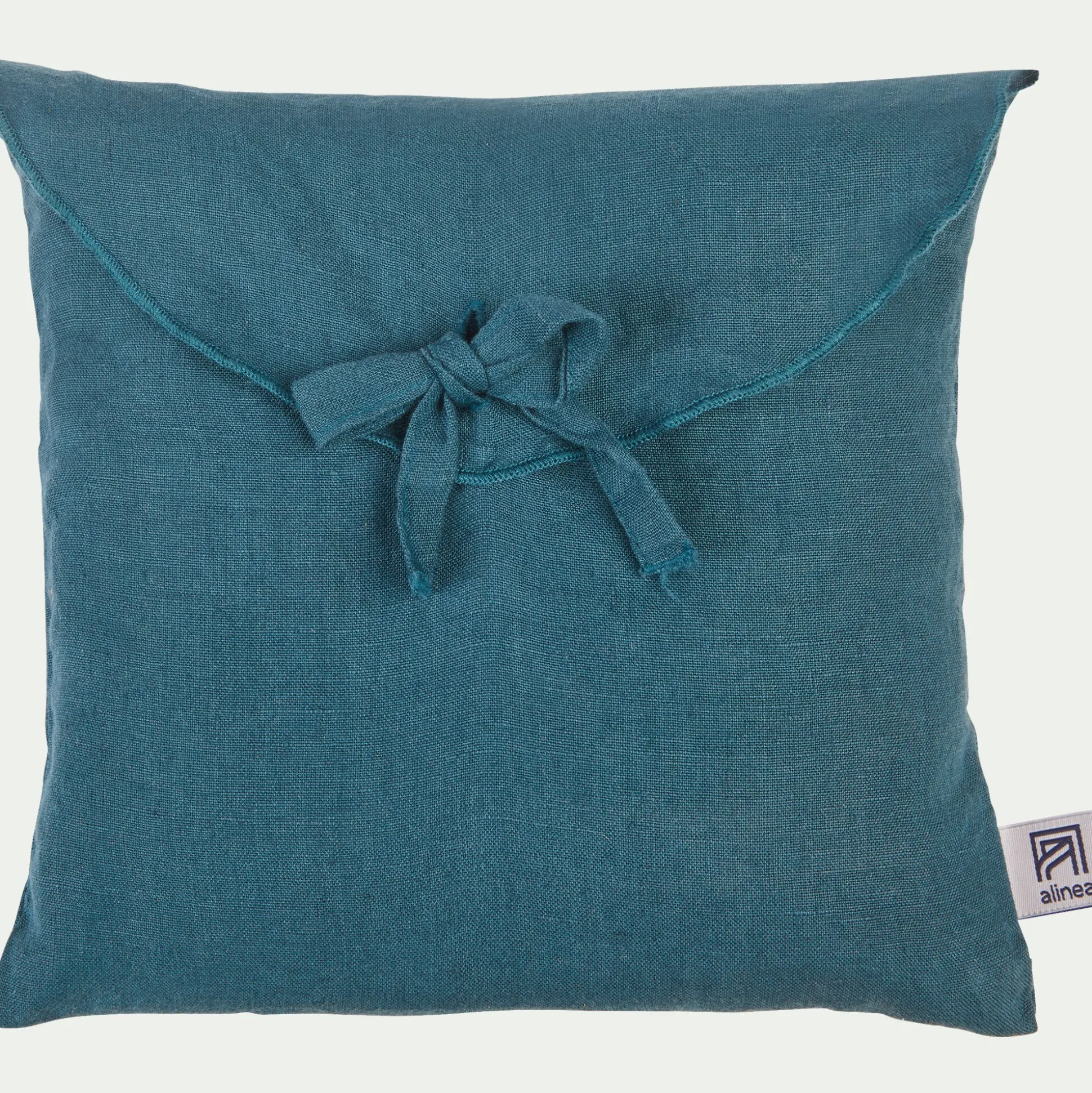 Lot de 2 taies d'oreiller en lin lavé 50x70cm - bleu figuerolles