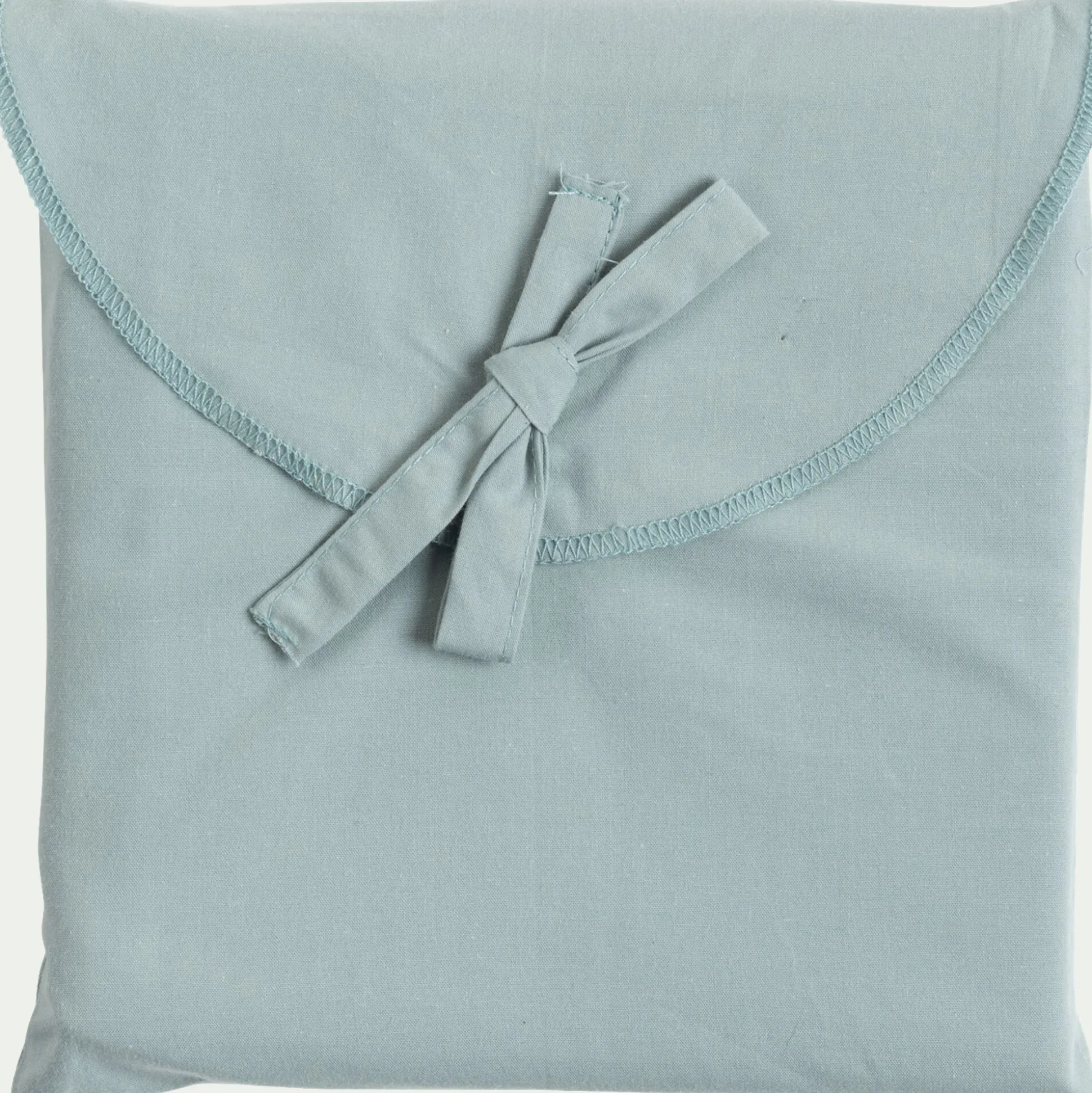 Lot de 2 taies d'oreiller en percale de coton - bleu calaluna 65x65cm